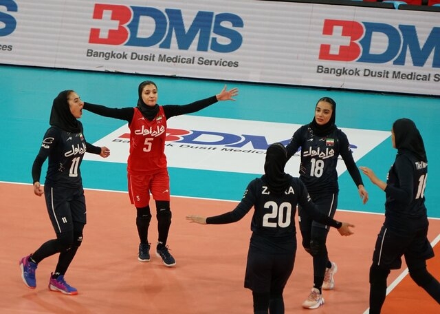 هفتمی تیم ملی والیبال زنان ایران در جام کنفدراسیون آسیا