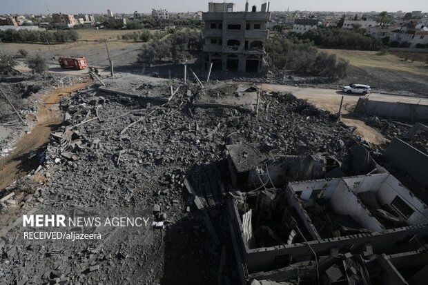 بمباران بیمارستان کمال عدوان غزه توسط جنگنده‌های صهیونیستی