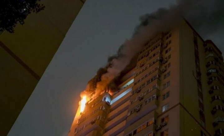 حمله پهپادی اوکراین به بندری در جنوب روسیه؛ آتشسوزی در یک نفتکش