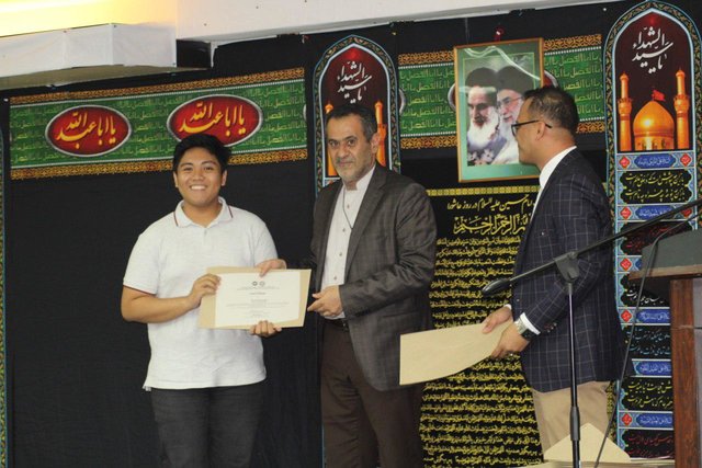 تقدیر از برگزیدگان مسابقه عاشورا در فیلیپین