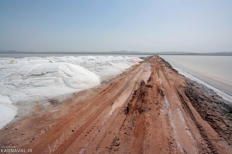 دریاچه نمک قم ومخاطراتش ‏