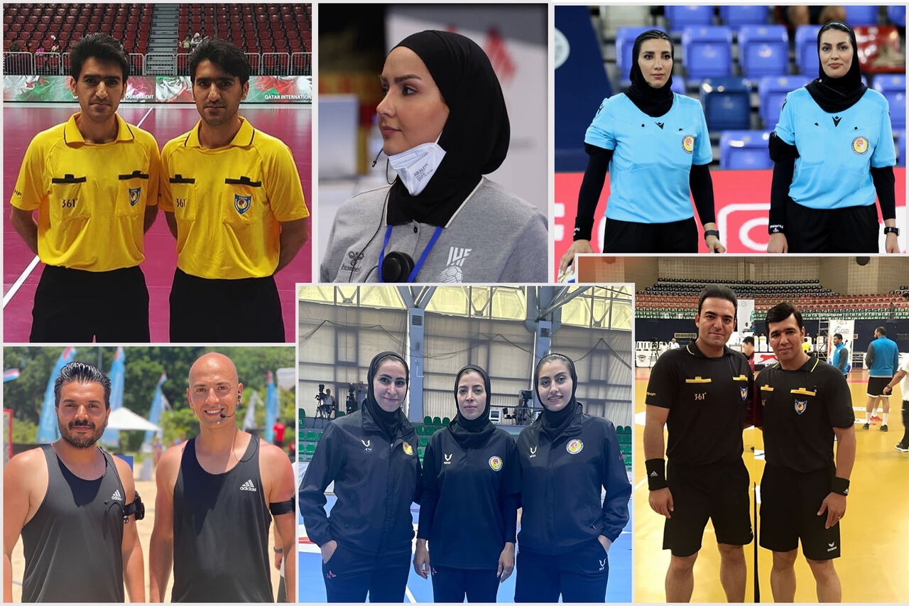 حضور داوران و ناظران ایرانی در مسابقات آسیایی و جهانی هندبال