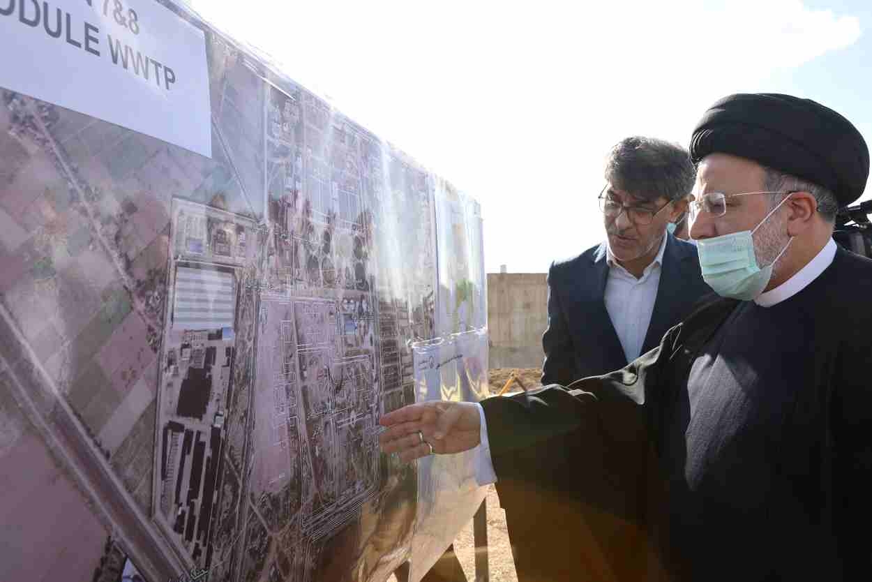بازدید رئیس جمهور از روند تکمیل بزرگ‌ترین تصفیه‌خانه فاضلاب ایران در جنوب تهران